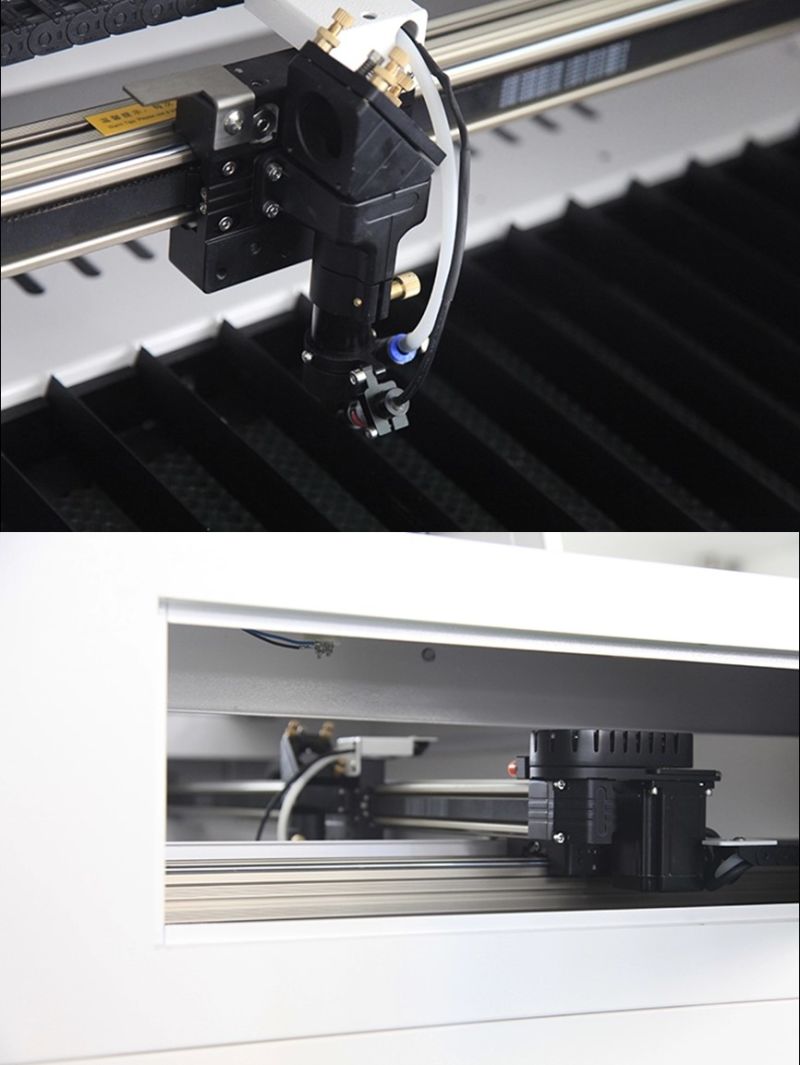 1390b Laser Cutting Machine with CO2 Glass Tube for Rubber Cutter