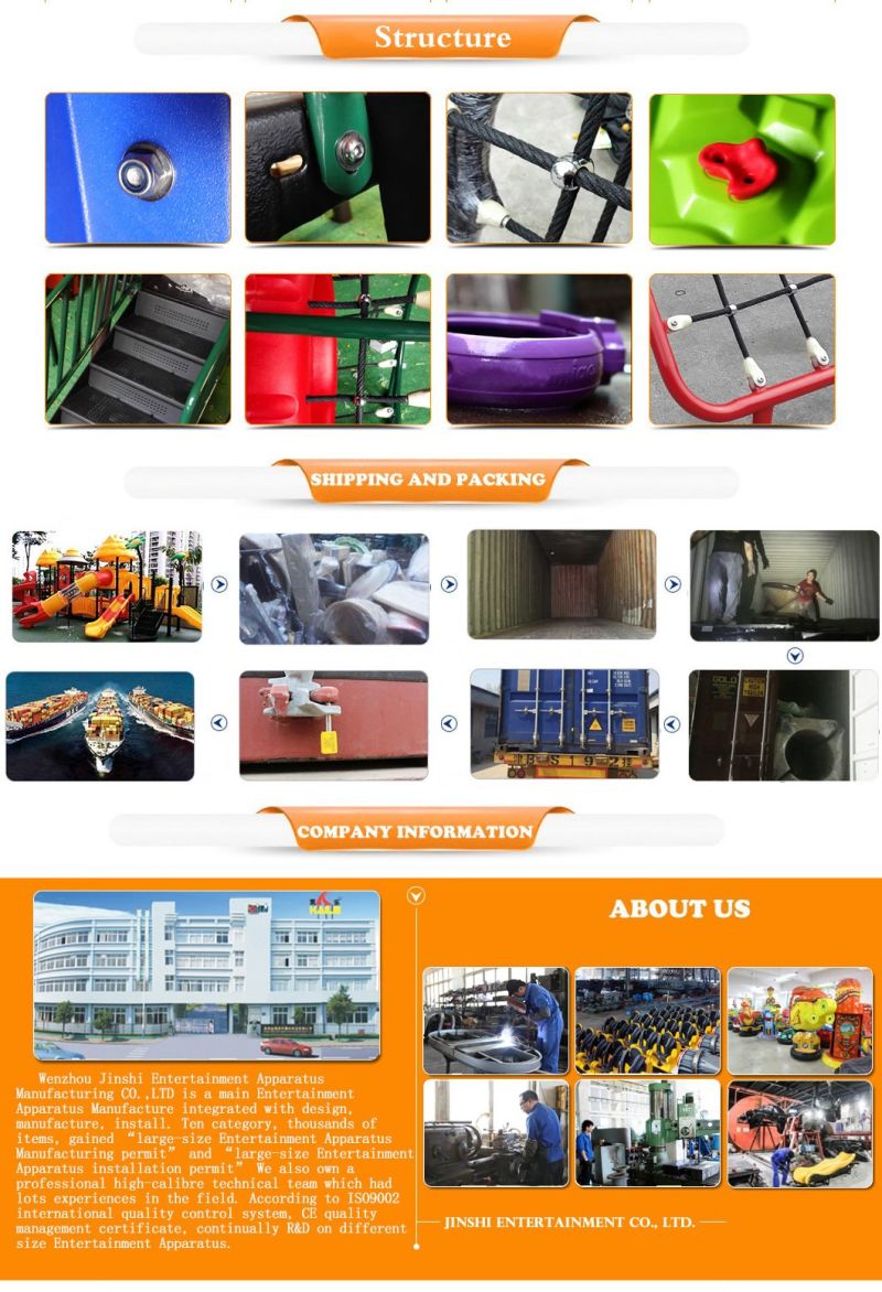 China Supplier Custom Large Hard Large Plastic Outdoor Playground Slide