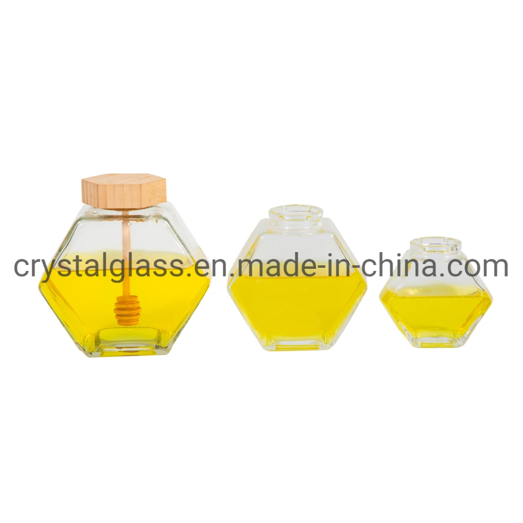 High-Quality Food Grade Glass Material Round Canning Honey Glass Jars