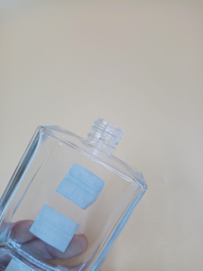 Custom Glass Perfume Bottle Square Perfume Glass Bottle 100ml