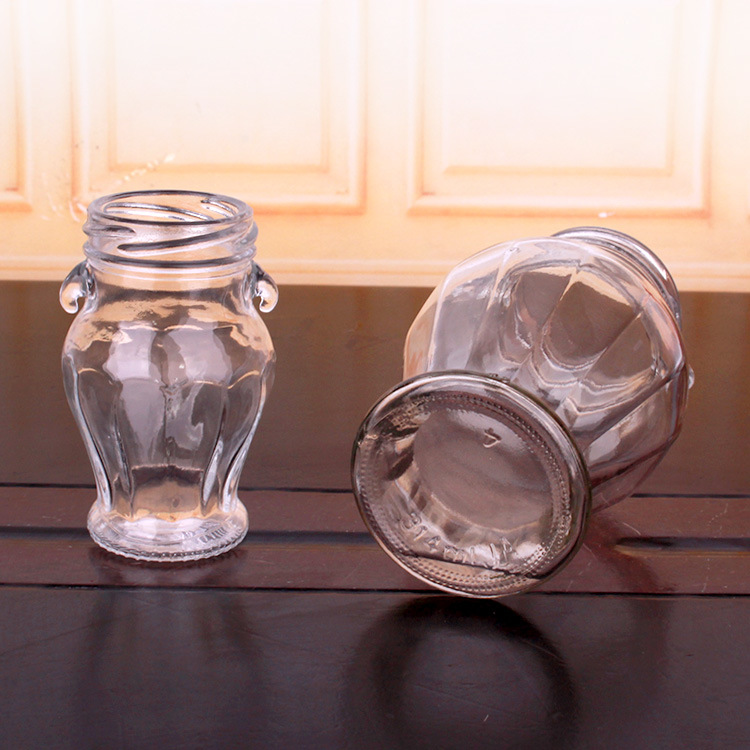 Glass Storage Jars with Lid Canning Jars for Caviar, Jelly, Jams, Honey