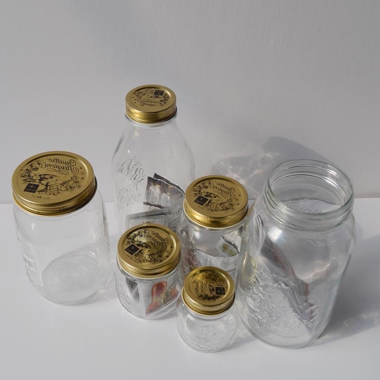 Factory Produced Hot Sale Glass Mason Jars Filp Top Lids