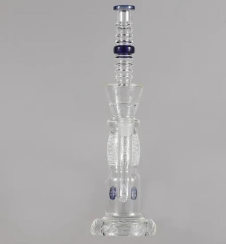 Wholesale Glass Water Pipe Glass Recycler Blue Glass Pipes Hookah