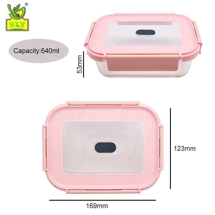 New BPA Free Air Tight Glass Storage Box Take Away Food Container
