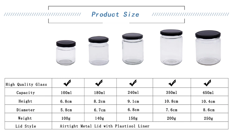 Wholesale Glass Tea Round Food Sealed Grain Storage Box Kitchen Storage Glass Jar with Lid