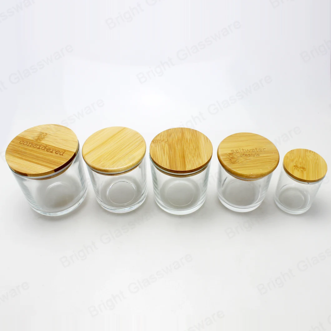 Different Size Wood Lid with Seal for Glass Candle Jar
