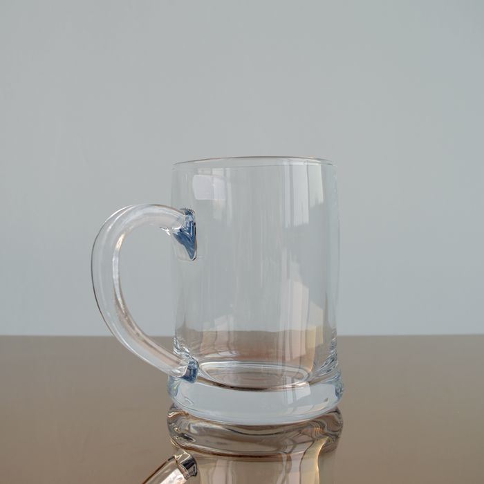 China Glassware Factory Smooth Transparent Beer Glass Mug Wholesale