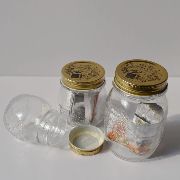 Factory Produced Hot Sale Glass Mason Jars Filp Top Lids