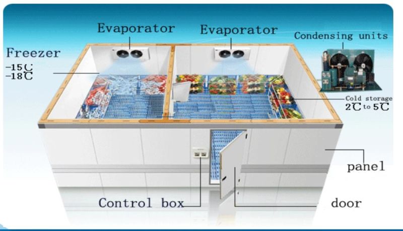 Frozen Foods Equipment Air Cooled Evaporator for Cold Storage Room