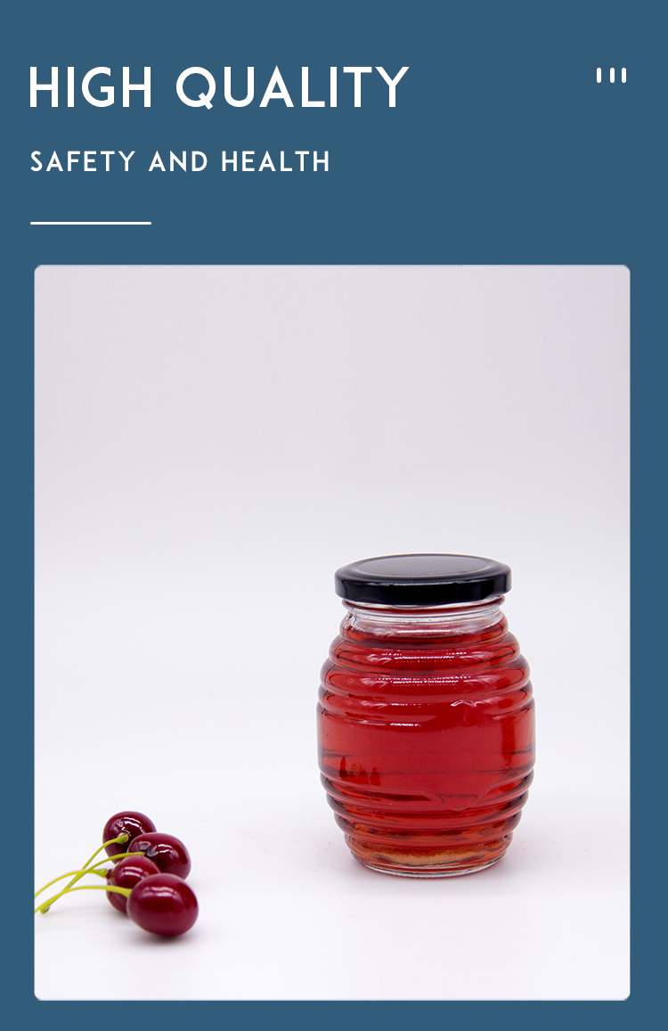 in Stock 1000ml Large Volume Empty Glass Honey/Jam Jar with Metal Cap