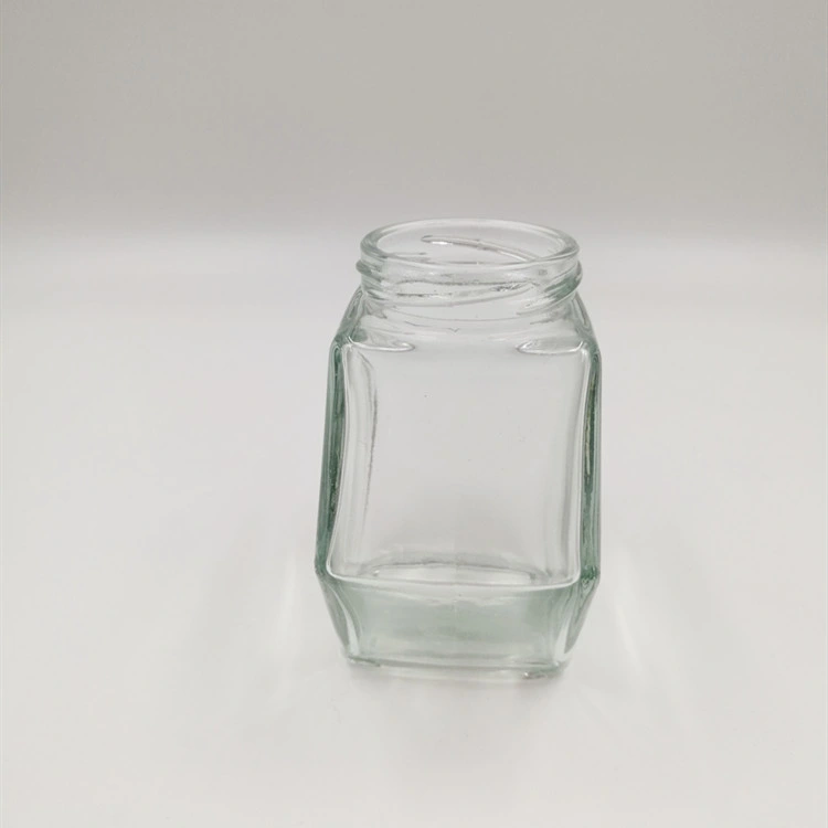 Wholesale Hexagonal Glass Jar for Food Honey Storage