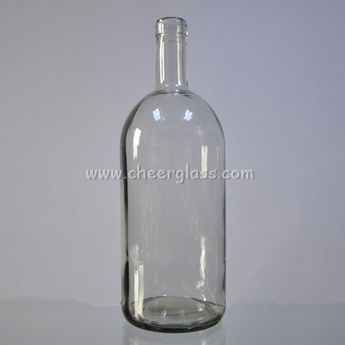 High Quality Hot Selling 750ml Wine Bottle Flint Color Glass Bordeaux Bottle