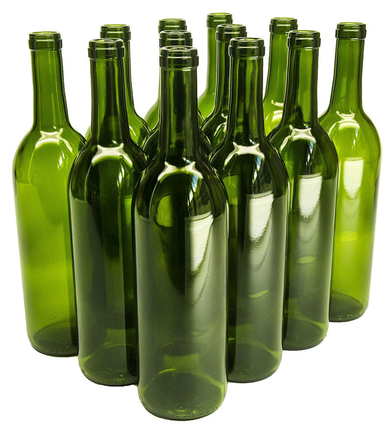 Factory Produced Empty 750ml Glass Wine Bottle with Stopper Cover