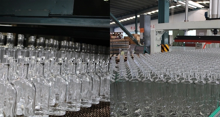 Wholesale Liquid Glass Bottle 750ml Gin Spirit Bottle/Nordic Glass Bottle/Vodka Glass Bottle with Cork