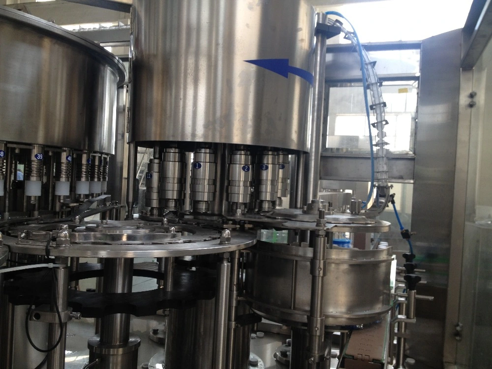 Carbonated Soft Drinks Production Line Glass Bottle Gas Water Filling Machine