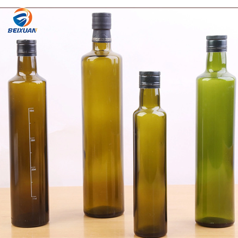 250ml 500ml 750ml 1000ml Round Olive Oil Glass Bottle Camellia Oil Walnut Oil Bottle