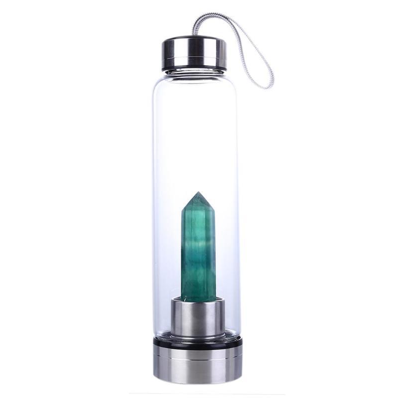 Crystal Water Bottle Portable Water Bottle Glass