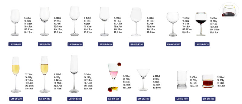 Wholesale Stemware Red Wine Glass for Wedding, Anniversary, Christmas, Birthday Gift