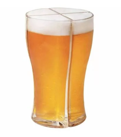 Super Schooner Party Beer Divider 4 in 1 Beer Glass Stein Beer Cup