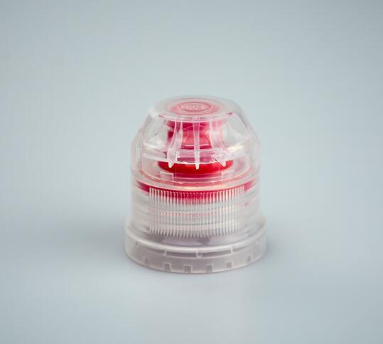 28mm Clear Plastic Flip Top Cap for Beverage Water Drink Bottles