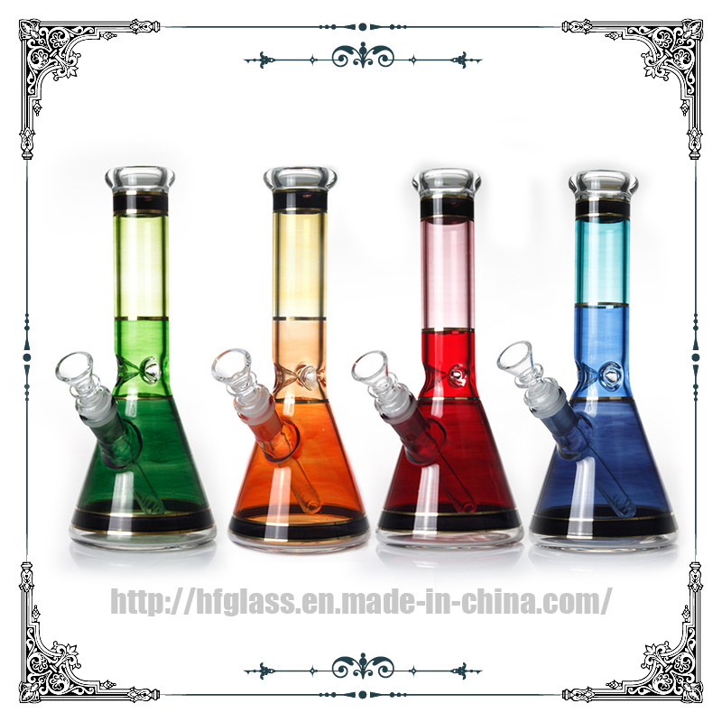 New Colorful Glass Beaker Water Pipe with Ice Catcher Heady Glass Hookah Shisha Glass Smoking Water Pipe