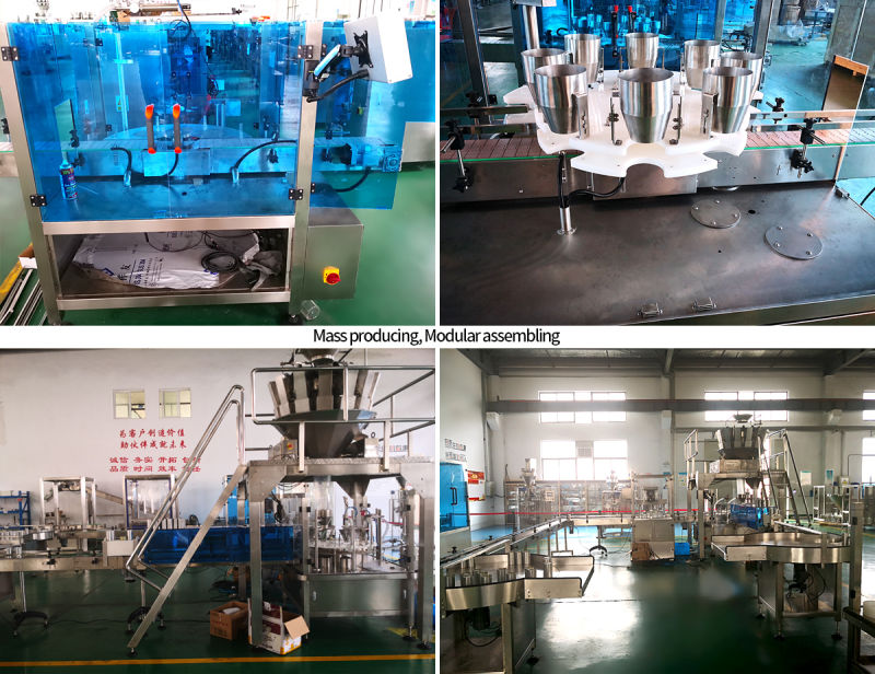 Automatic Sauce Mixed Pickles Weighing Glass Bottling Food Packaging Machine