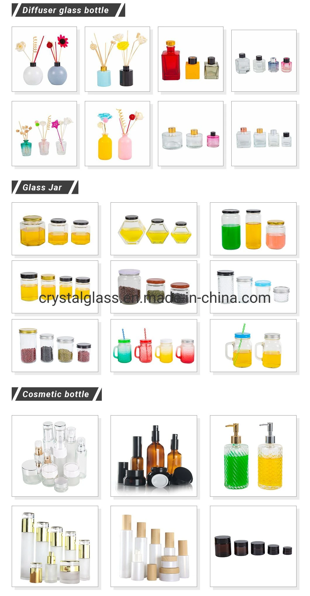 Customized Drinks Juice Beverage Glass Mineral Water Bottle 300ml 420ml 500ml 750ml 1000ml