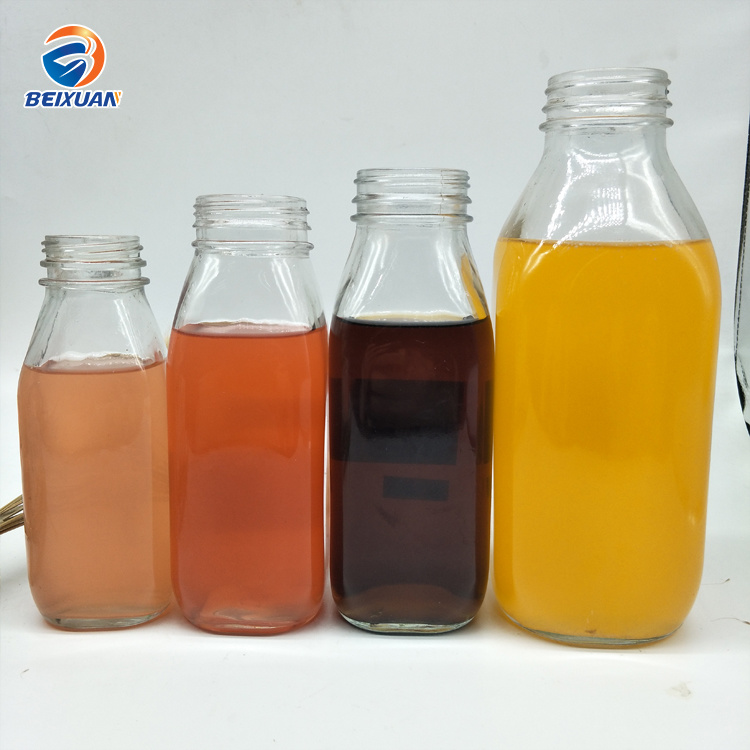 Wholesale 1000ml Square Glass Bottles for Milk/Beverage