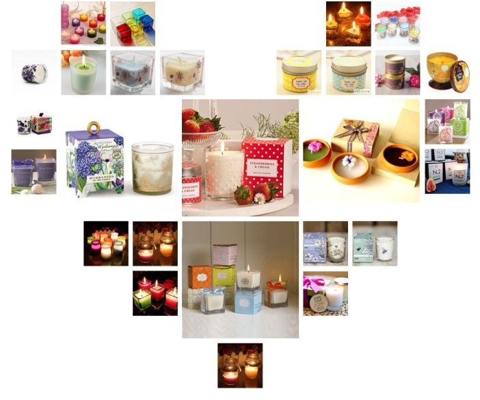 Colourful Glass Jar Jelly Candles with Great Quality