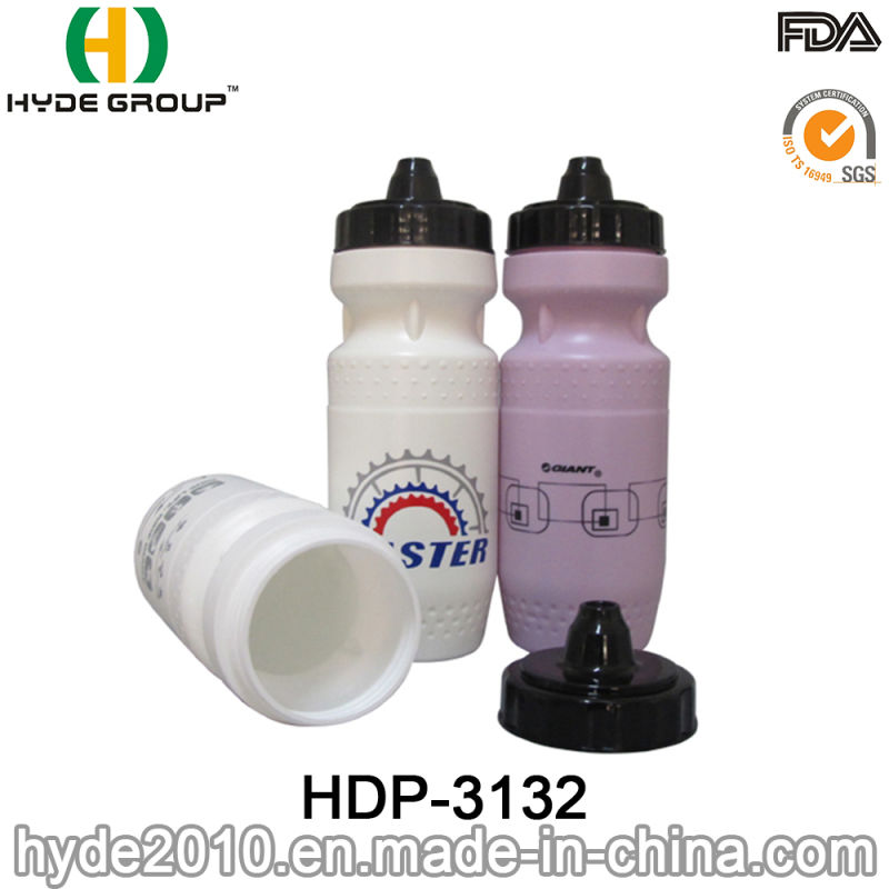 600ml Squeeze Water Bottle Squeezable Sport Plastic Water Bottle (HDP-3132)