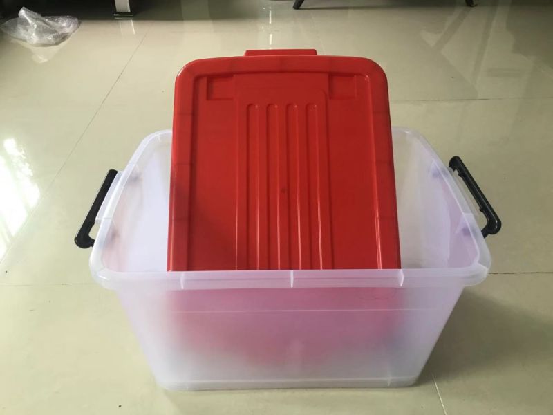 OEM Super Large High Quality Crystal Plastic Storage Box with Lid Manufacturer