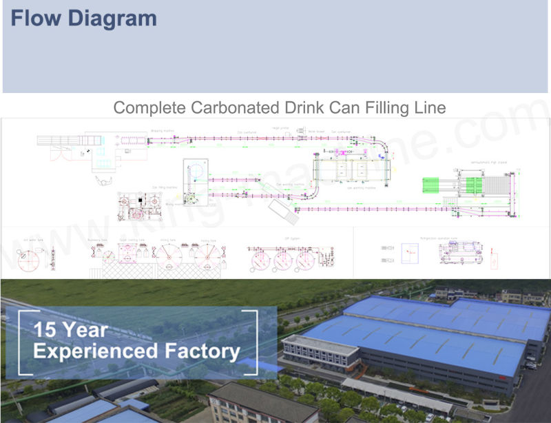 Aluminum Can Carbonated Drinks Filling Line for Sale