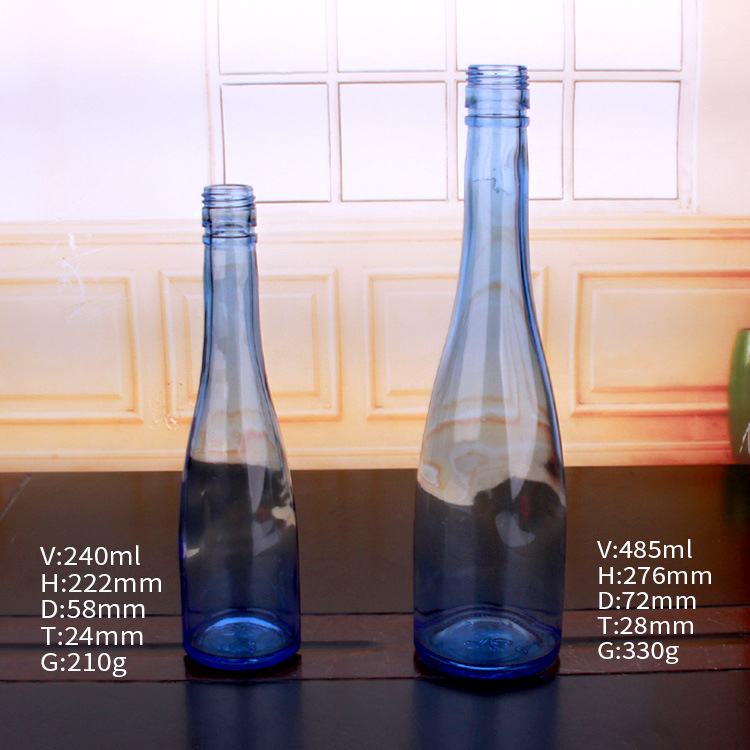 200ml 450ml Wine Glass Bottle with Aluminum Lid