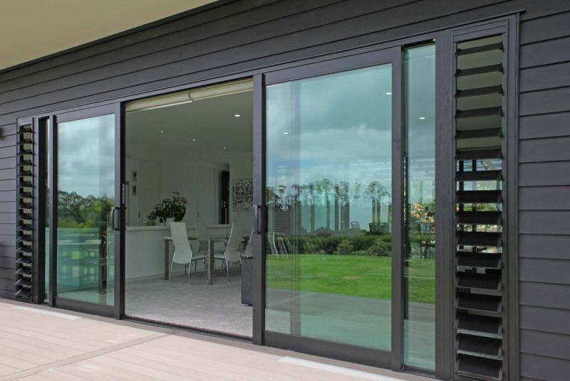 Double Glazing Large Tempered Glass Aluminum Sliding Doors for Villa