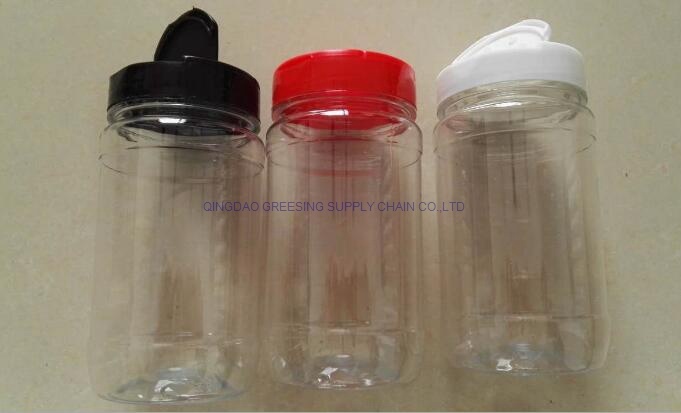 100ml Strong Plastic Spice Bottle with Double Opening Cap Screw Lid