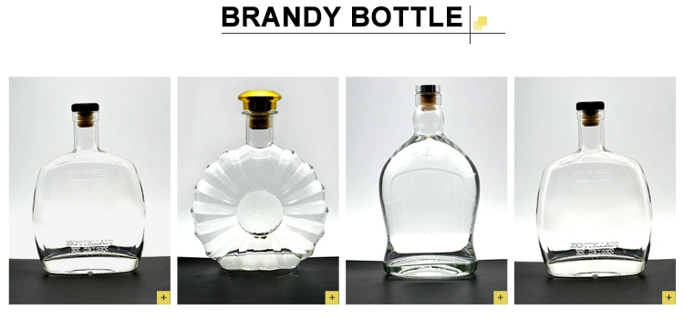 Liquor Flat Glass Bottles 1000ml Screw Cap Whisky Brandy Vodka Xo, Rum Gin Spirtis Glass Bottles Wholesale