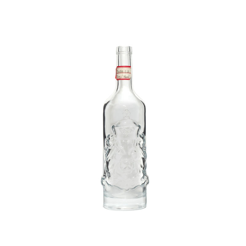 Wholesale Round Shape Clear Glass Bottles Liquor Bottles with Cork