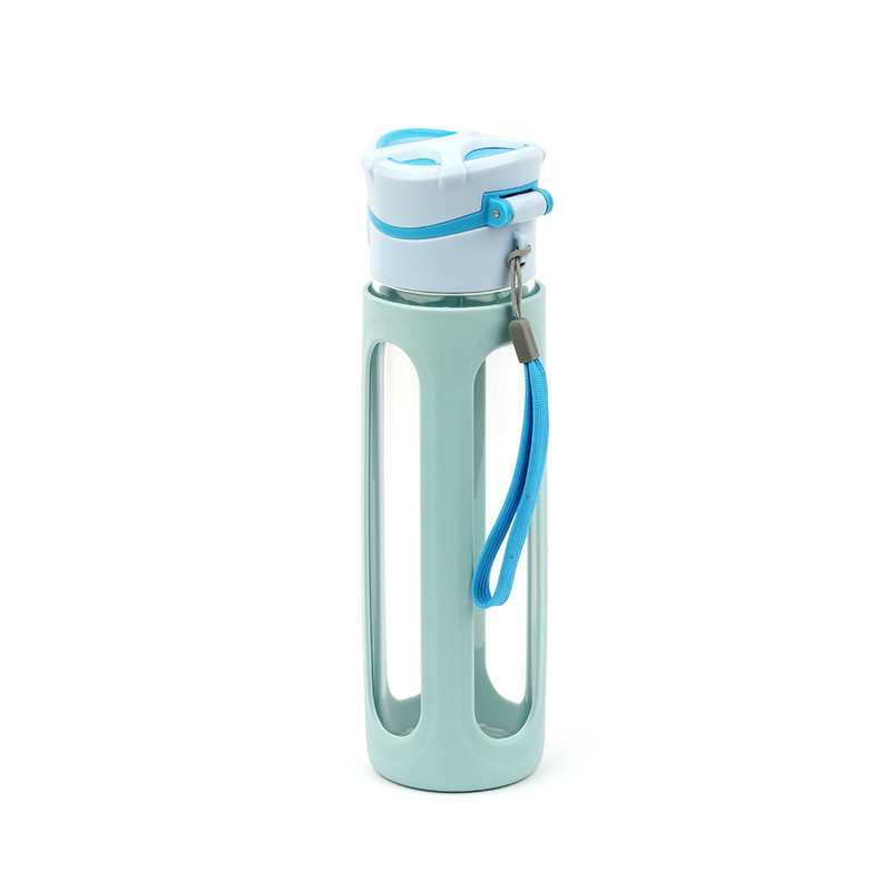 New Design High Borosilicate Glass Water Bottle with Sleeve