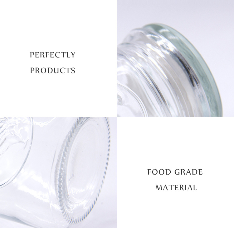 Different Sizes Glass Jar Round Shape Glass Jar Food Container