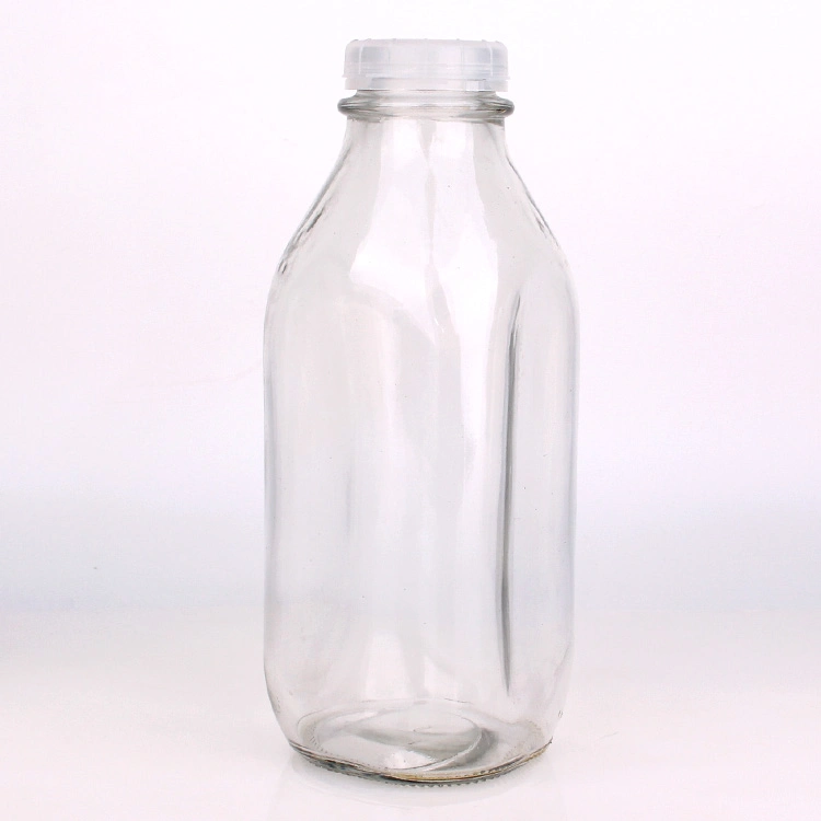 Wholesale 1liter Square Glass Milk Bottle 240ml 350ml 400ml 930ml Glass Bottle for Milk