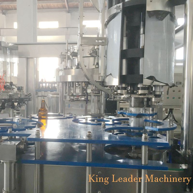 Automatic Glass Bottle Filling Plant for Beer and Drinking