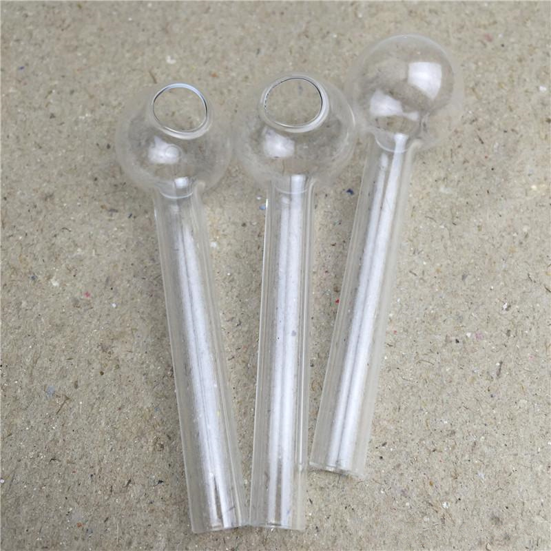 Clear Glass Oil Burner Bubbler Glass Oil Water Pipe