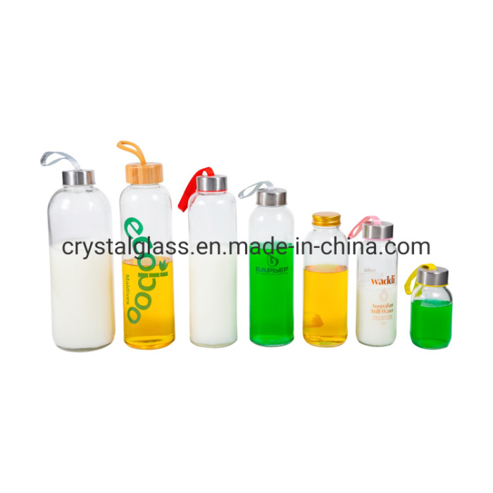Customized Glass Bottle Drinks Juice Beverage Glass Mineral Water Bottle 300ml 420ml 500ml 750ml 1000ml