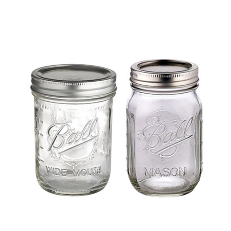 Glass Jars Mason Jars Glass Canning Jars with Metal Lids 32 Oz