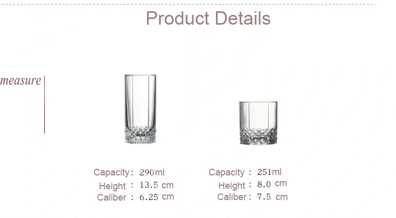 Beautiful and High Quality Machine Press-Molded Cup Liquor/Whisky/Wine/Vodka Glass