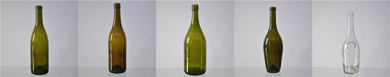 Mini Wine Bottle 187ml Glass Burgundy Bottle with Screw Cap