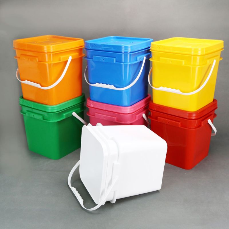 Plastic Pails 20L Clear Plastic Buckets with Lids