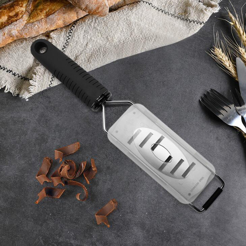 304 Stainless Steel Lemon Ginger Potato Cheese Grater with Plastic Cover, Ergonomic TPE Plastic Handle Esg11979