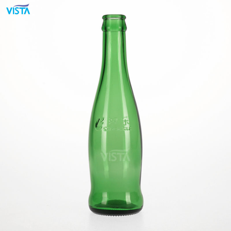 250ml Green Drink Glass Bottle with Crown Cap