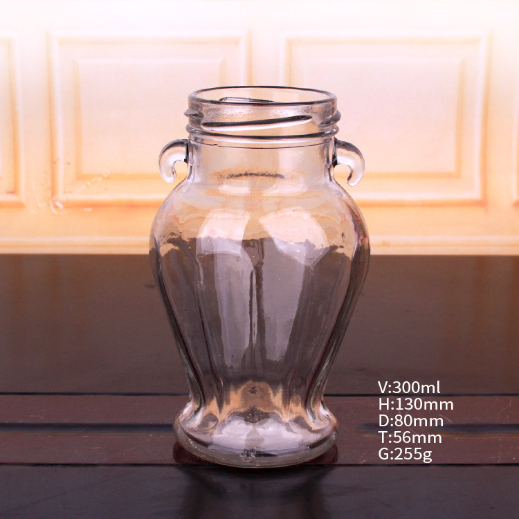 Glass Storage Jars with Lid Canning Jars for Caviar, Jelly, Jams, Honey